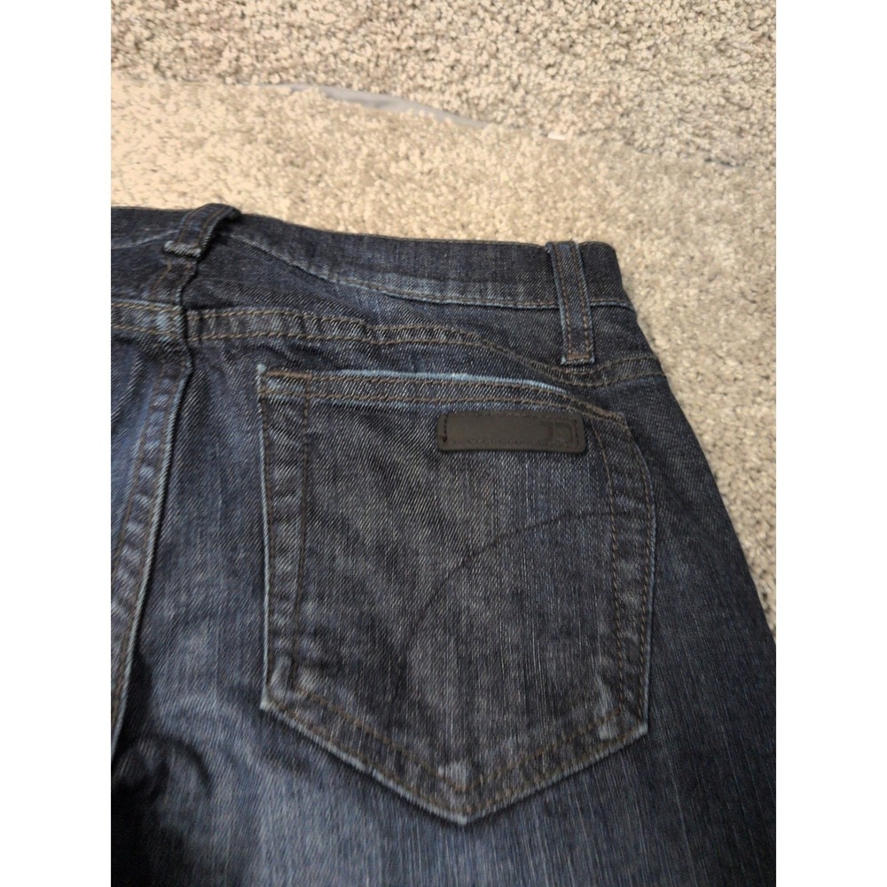 Joes Jeans Provocateur Dark Wash Bootcut Denim Low Rise Size 24 Blue Whiskered - Picture 9 of 9